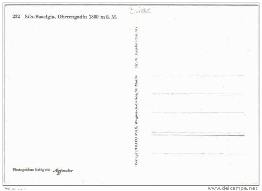 Suisse - Sils Baselgia Oberengadin - Sils Im Engadin/Segl