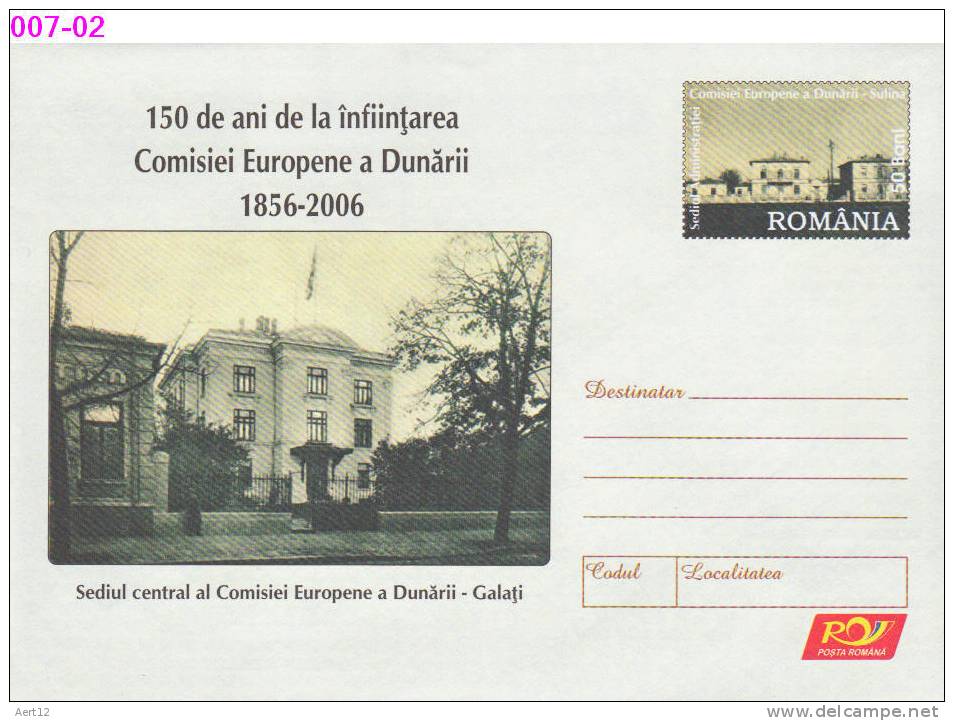 ROMANIA, 2006, European Commission Of The Danube, POSTAL STATIONERY, 110/2006, {-} - Europese Instellingen