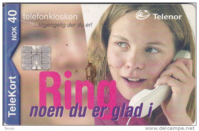 Norway, N176, Ring Jente, CN: C06140437, 2 Scans. . - Norwegen