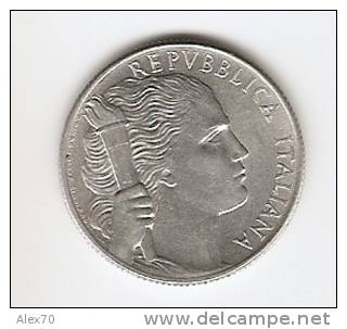 REPUBBLICA ITALIANA LIRE 5 PRIMO TIPO 1950 GRAPPOLO D´UVA IN BB - 5 Lire