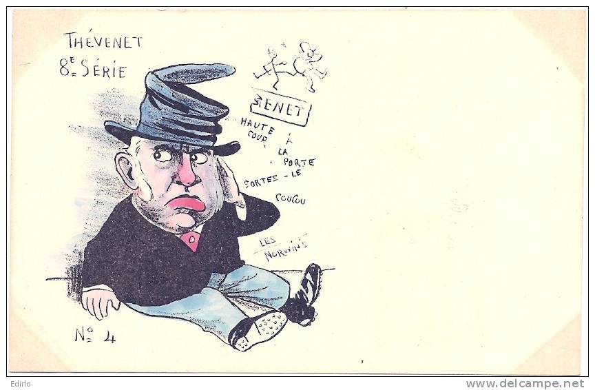 Huitième Série - Six Cartes  - Caricature   - Carte Précurseur Neuve TB -par Norwin's - Norwins