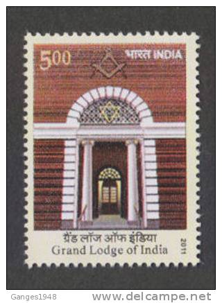 India  2011 -  5oo  GRAND LODGE OF INDIA  Masonic Society  Freemasonry  #  31578 S Inde Indien - Freimaurerei