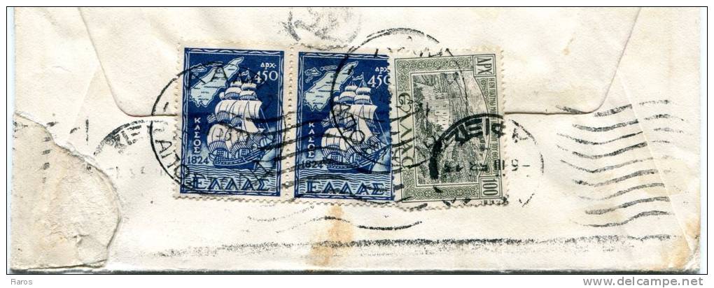 Greece- Cover Posted From Lamia [5.3.1953, Arr.5.3] To Athens - Tarjetas – Máximo