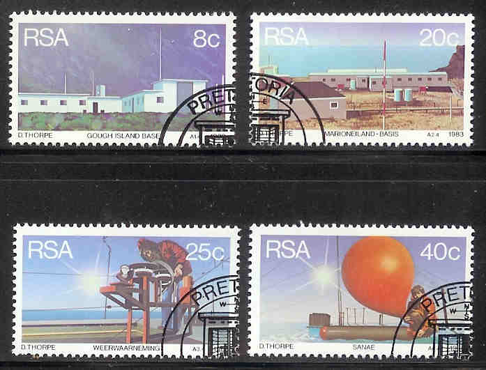 SOUTH AFRICA 1983 CTO Stamp(s)Weather Stations 626-629 #3564 - Gebraucht