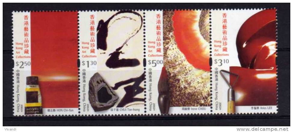 Hong Kong - 2002 - Modern Art - MNH - Unused Stamps