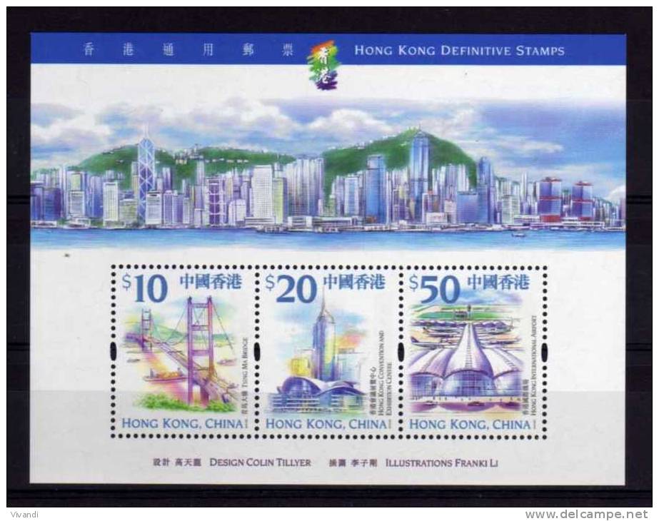 Hong Kong - 1999 - High Value Definitives Miniature Sheet - MNH - Neufs