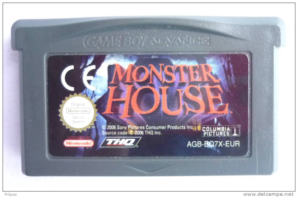 JEU NINTENDO GAME BOY  ADVANCE - MONSTER HOUSE - Game Boy Advance