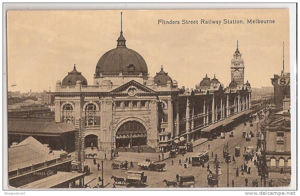 Australia - Melbourne - Flinders Street Railway Station. - Melbourne