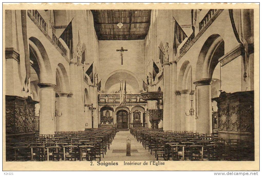 SOIGNIES Intérieur De L'église - Soignies