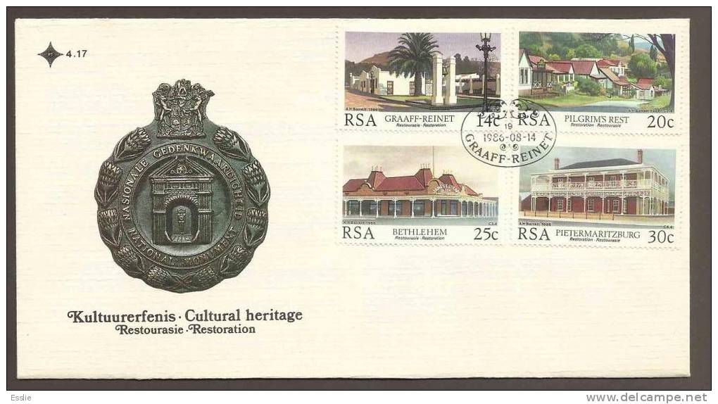 South Africa FDC 4.17 - 1986 - Cultural Heritage - FDC