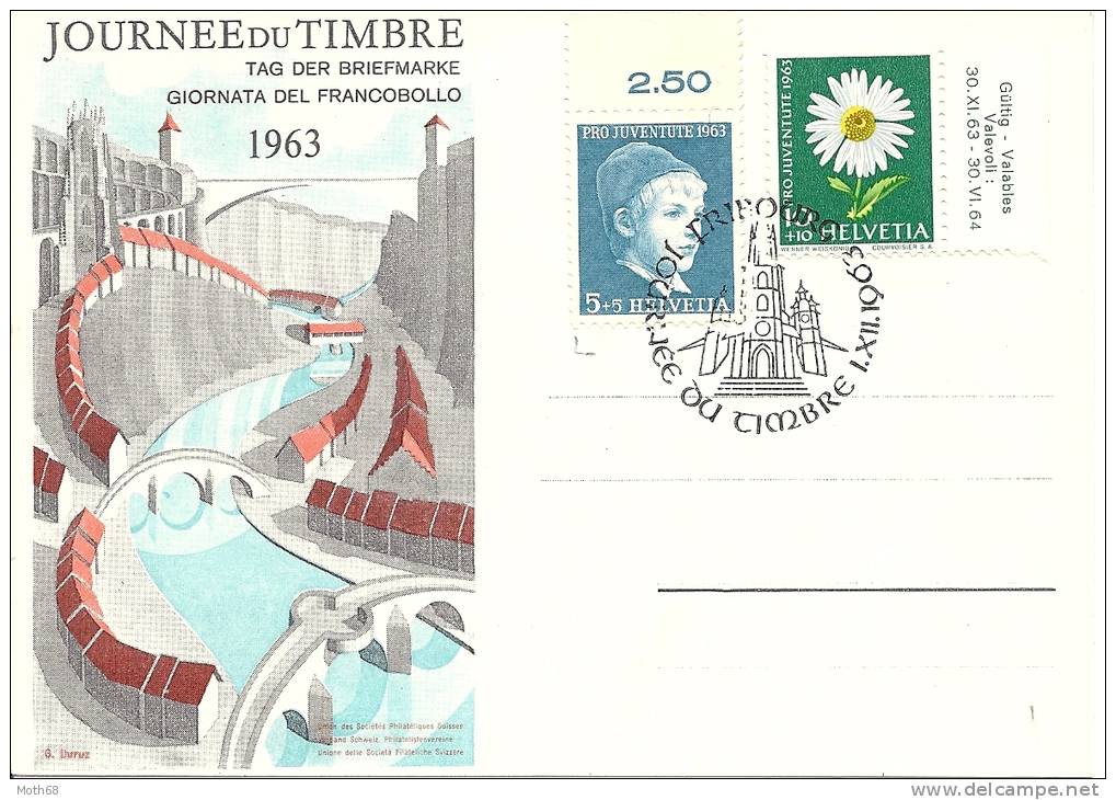 1963 Karte Tag Der Briefmarke Blanco - Cartas & Documentos