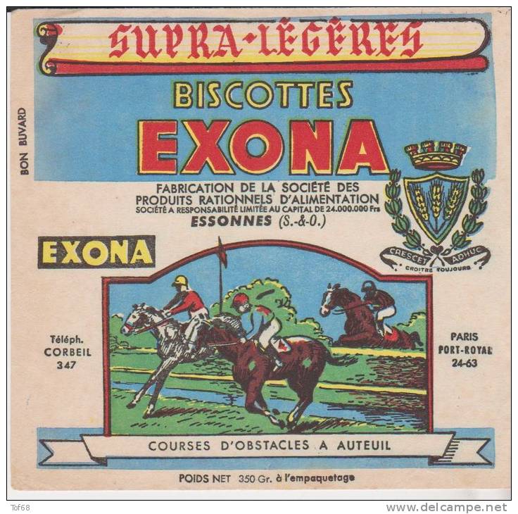 Buvard  Biscottes Exona - Zwieback