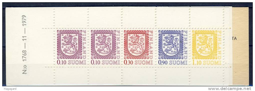 #A1575. Finland 1979. Complete Booklet. Michel MH 12 I. MNH(**) - Libretti