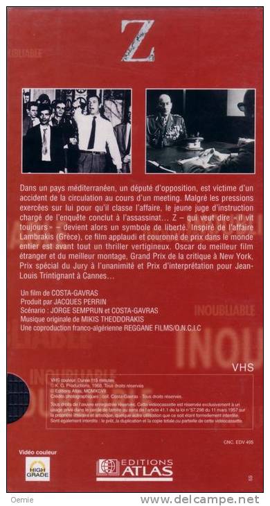 " Z "   Costa Grava ///  Avec Yves Montant - Classic
