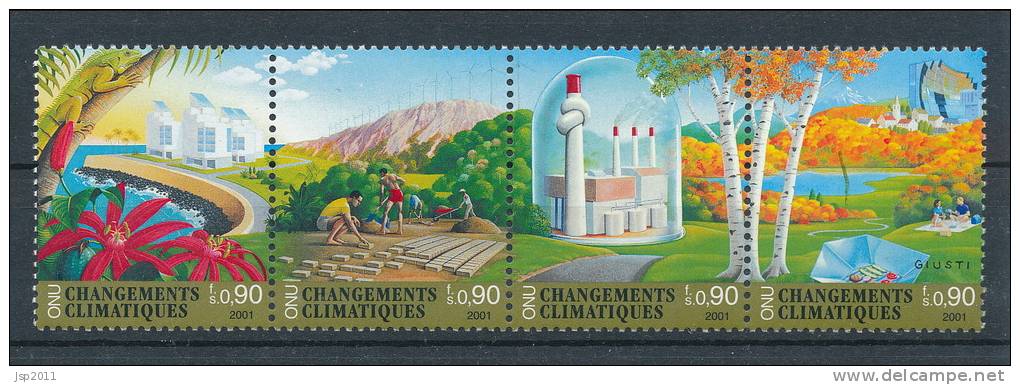 UN Geneva 2001 Michel # 428-431, Strip Of 4, MNH** - Unused Stamps