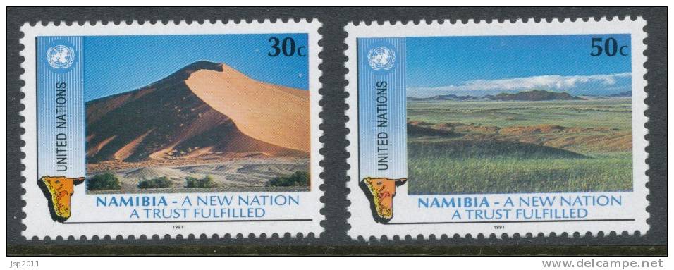 UN New York 1991 Michel 612-613, MNH** - Unused Stamps