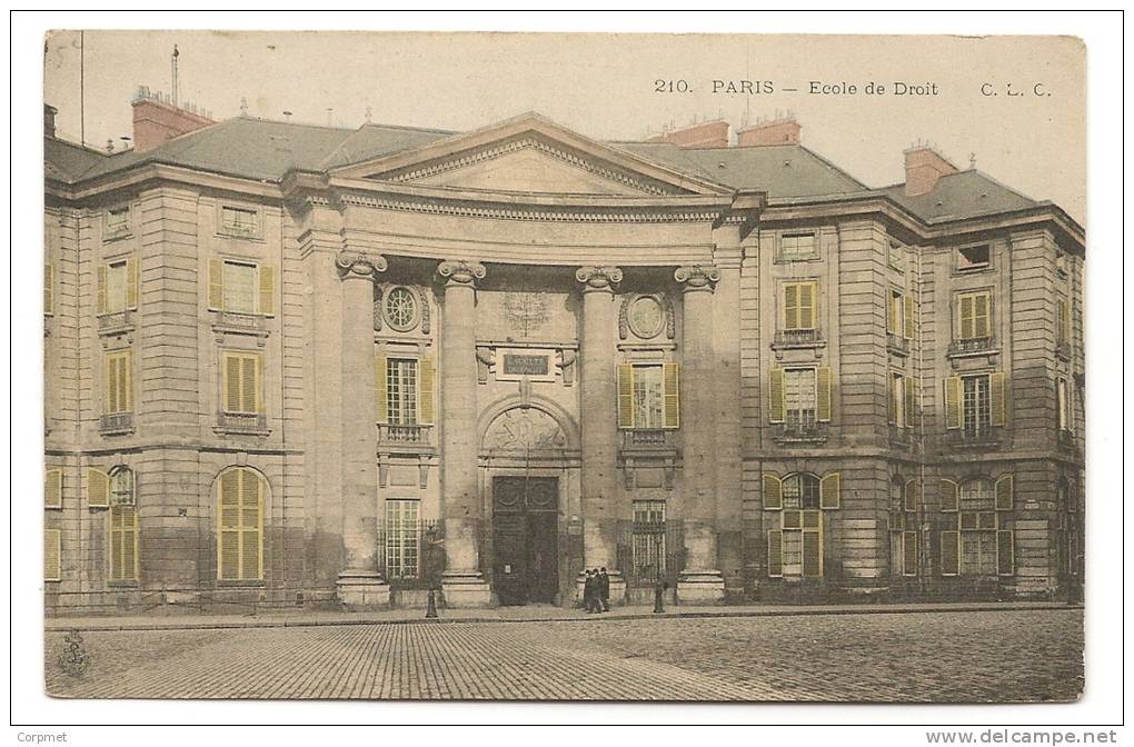 PARIS - ECOLE DE DROIT  - C/1900´s CPA - Edition C.L.C. - Enseignement, Ecoles Et Universités