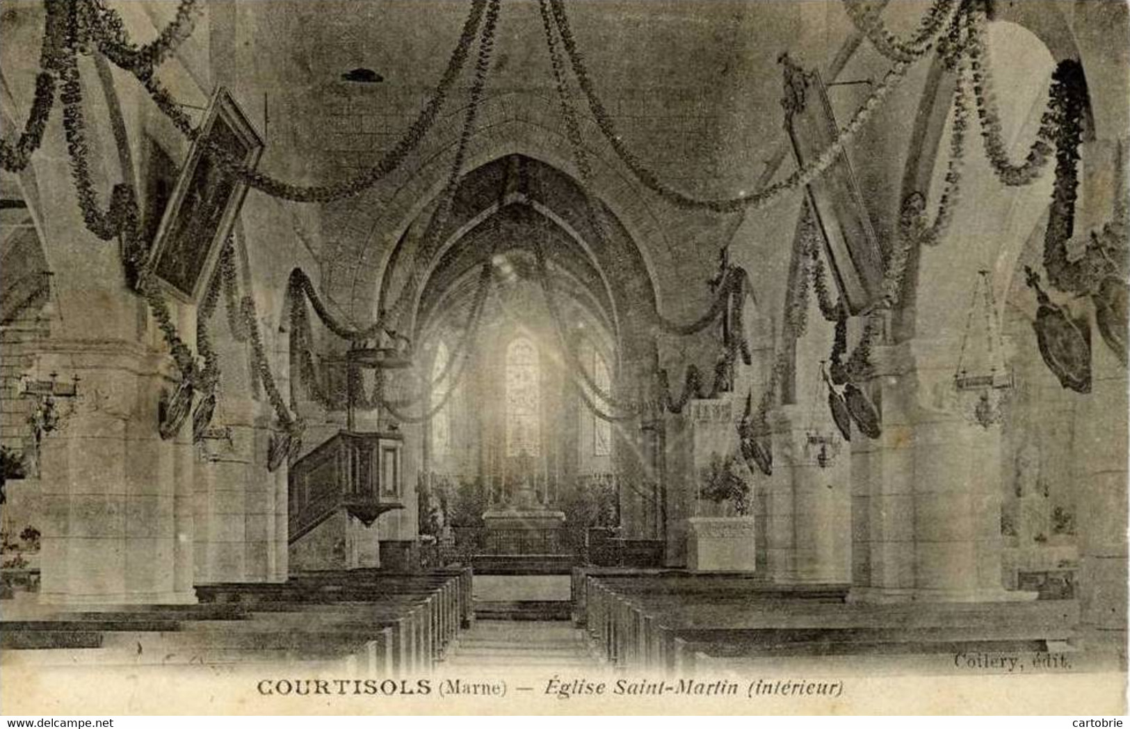 Dépt 51 - COURTISOLS - Église Saint-Martin (intérieur). - Courtisols