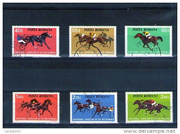 1974  CENTENAIRE DES COURSES DE CHEVAUX  YV= 2828/2833 - Used Stamps