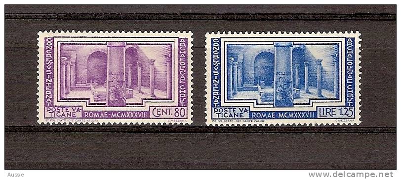 Vatican Vatikaan 1938 Yvertn° 84-85 *** Mint Not Hinged Cote 66 + 200 % = 198 Euro - Ungebraucht