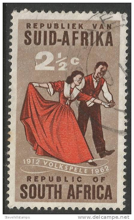 South Africa. 1961 50th Anniv. Of Volkspele In South Africa. 2 1/2c Used SG 221 - Used Stamps