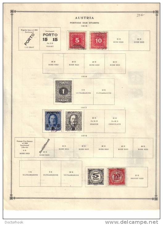 AUSTRIA   Collection Of  Mounted Mint And Used As Per Scan. ( 5 SCANS) - Sammlungen