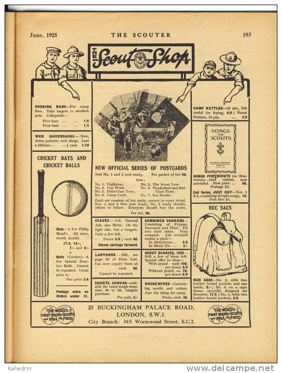 The Scouter, June 1925, The Headquarters Gazette Of The Boys Scouts Association, Magazine - Scouting