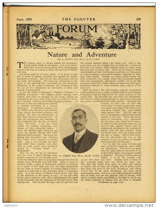 The Scouter, June 1925, The Headquarters Gazette of the Boys Scouts Association, Magazine