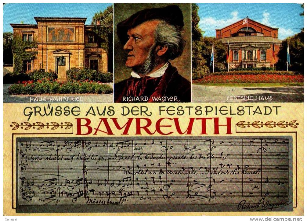 AK Bayreuth, Haus Wahnfried, Festspielhaus, Gel 1971 - Bayreuth