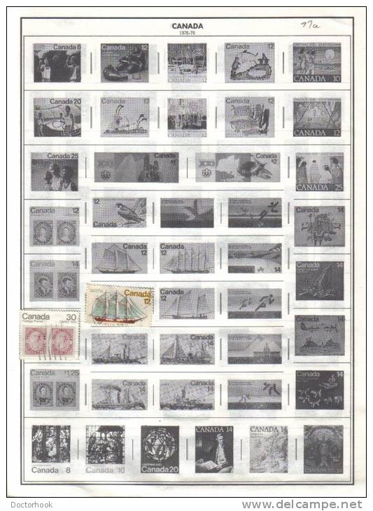 CANADA    Collection Of  Mounted Mint And Used As Per Scan. ( 6 SCANS) - Collections