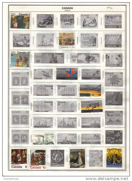 CANADA    Collection Of  Mounted Mint And Used As Per Scan. ( 6 SCANS) - Collections