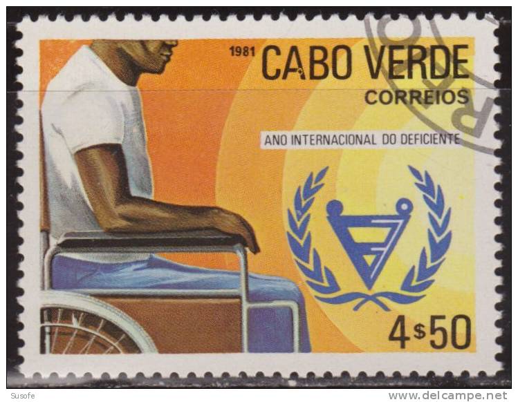 Cabo Verde 1981 Scott 435 Sello * Christmas Año Internacional Discapacitados 4,50E Michel 444 Yvert 450A Cape Verde - Cap Vert