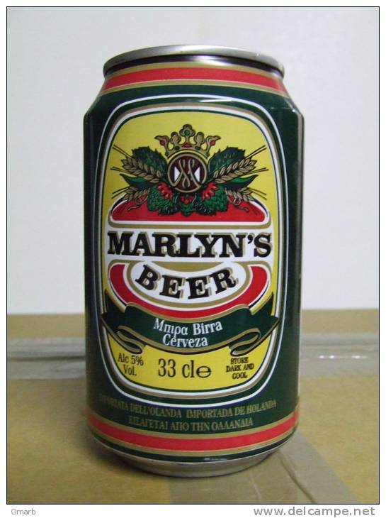 Alt123 Lattina Birra, Boite Biere, Can Beer, Lata Cerveza, Marlyn´s, 33cl, Holland, Olanda, Nederland, 2000 - Latas