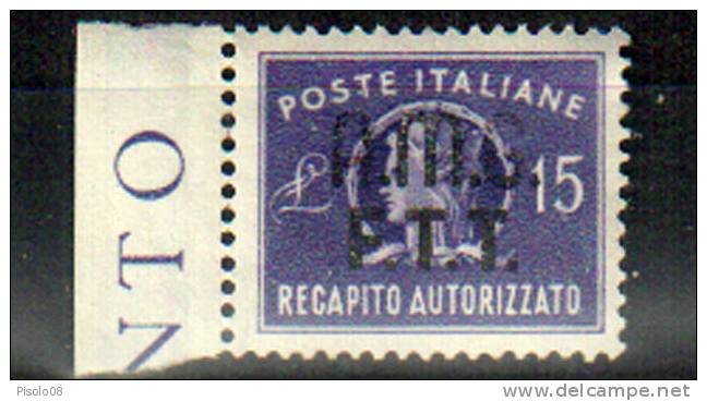 TRIESTE A 1949 RECAPITO AUTORIZZATO ** MNH - Revenue Stamps