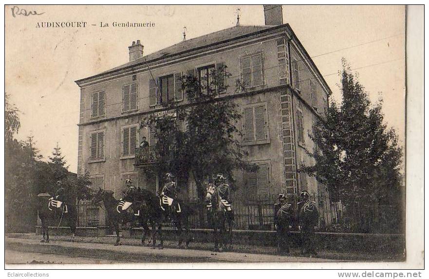 Audincourt   La Gendarmerie   A Cheval  ( Rare) - Other & Unclassified