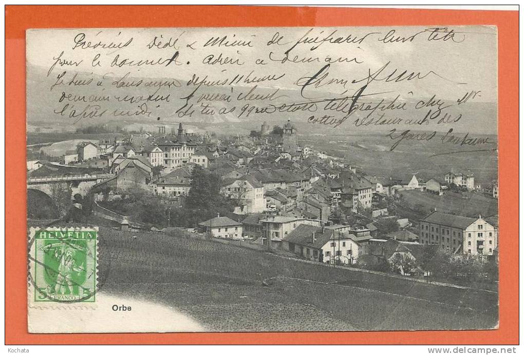 Q231, Orbe, Circulée 1909 - Orbe