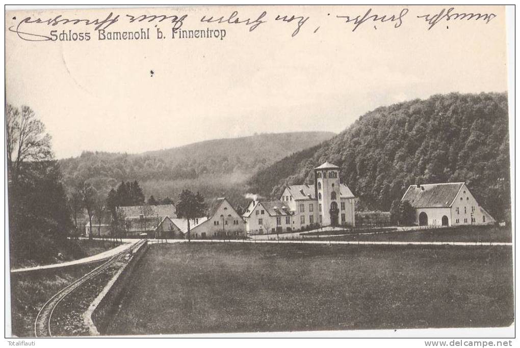 Schloß Bamenohl B Finnentrop Autograf Von Plettenberg AnGräfin Bertha Von Wedel Haus Sandfort B Olfen 27.9.1908 Gelaufen - Meschede