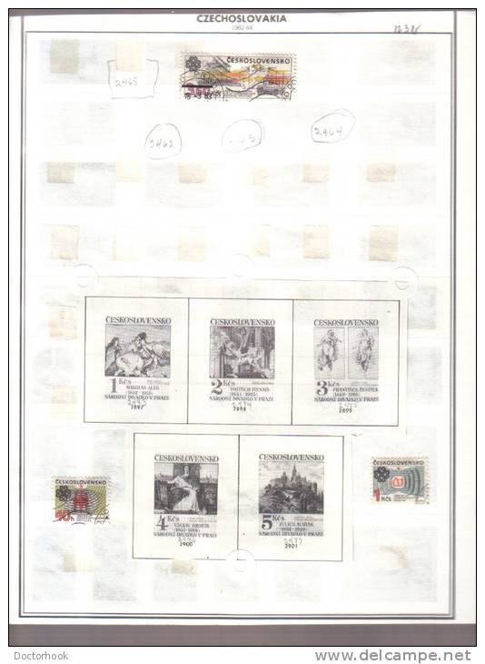 CZECHOSLOVAKIA    Collection Of  Mounted Mint And Used As Per Scan. ( 6 SCANS) - Collections, Lots & Séries