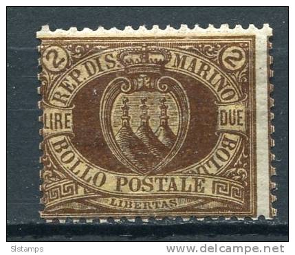 San Marino 1892 Sc 23 Unused CV  $110.00 - Unused Stamps