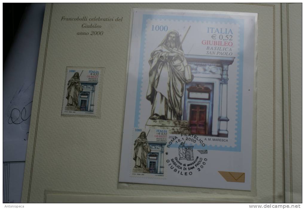 ITALY 2000 - FOLDER "GIUBILEO DEL 2000"  JUBILEE  2000, IN ORIGINAL FOLDER - Presentatiepakket