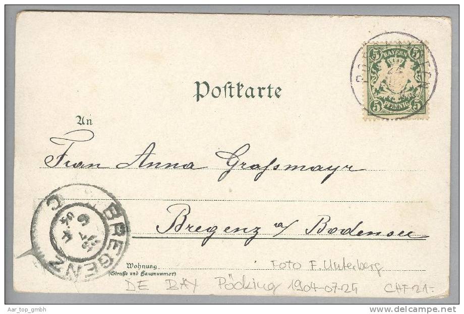 DE Bay Pöcking 1904-07-25 Foto F.Unterberg - Pocking