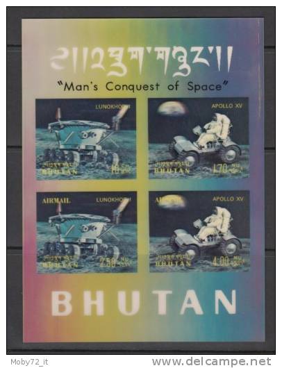 Bhutan - Foglietto Spazio 3D - Nuovo - Asia