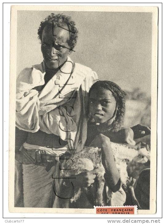 Somalis : Portrait D'un Berger Donakilet Sa Fille  Somaliens En 1949 (animée). - Somalia