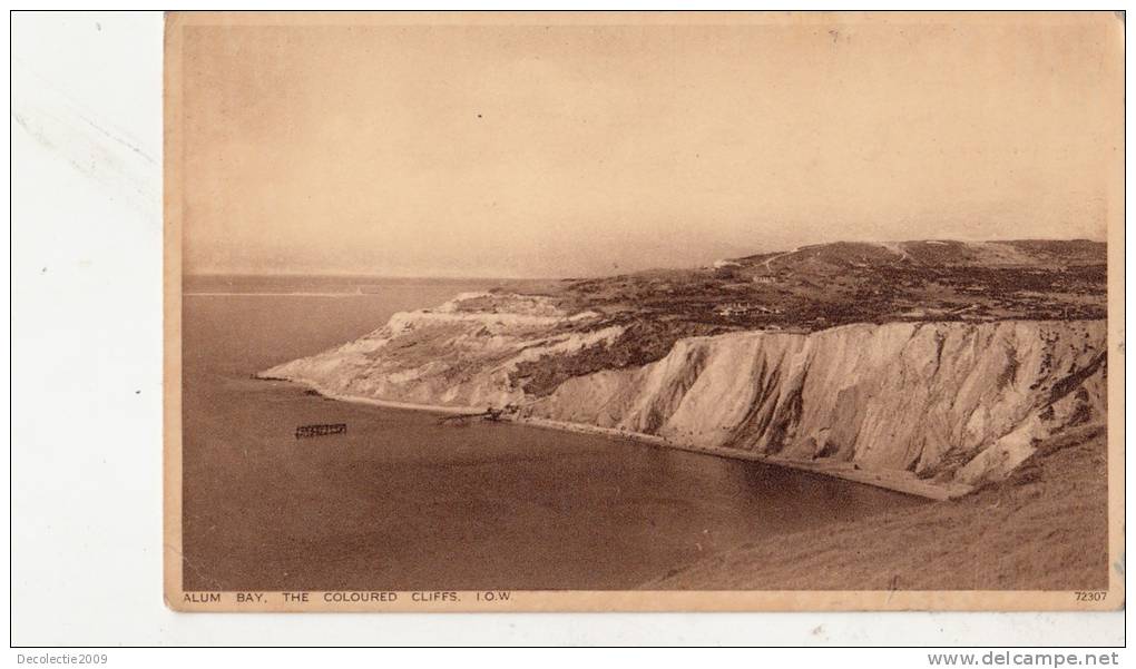 BR39820 Alum Bay The Coloured Cliffs     2 Scans - Autres & Non Classés