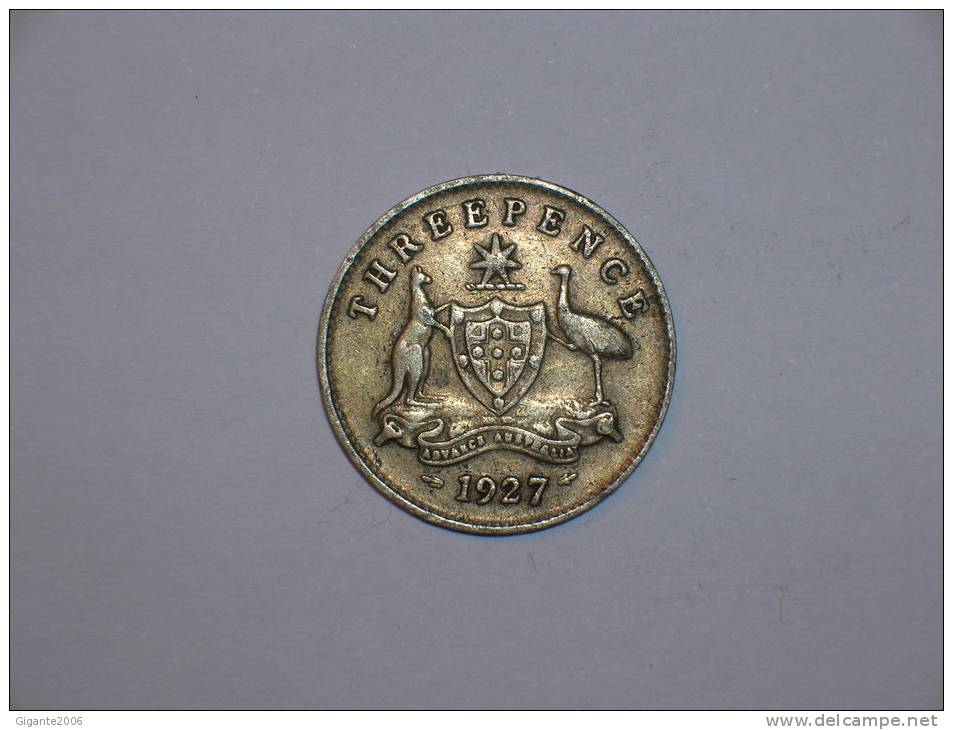 Australia 3 Pence 1927 (m)  (4480) - Threepence