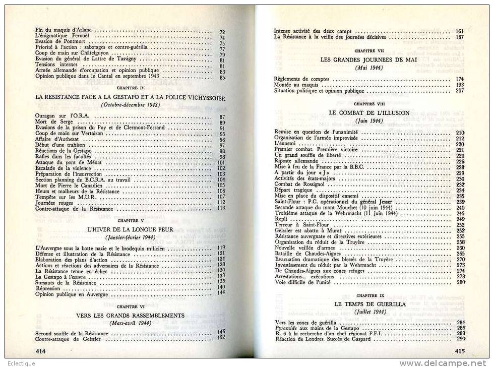 A Nous, Auvergne ! Par Gilles LEVY Et Francis CORDET, Ed. Presses De La Cité,1985 Résistance 1940/44 - Auvergne