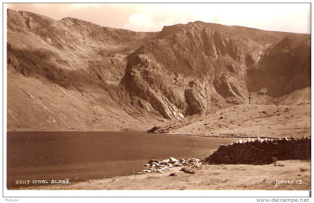 Wales-Pays De Galles-Llyn Idwal-Idwal Slabs-Snowdonia-(Tryfan) By Judges LTD. Hastings-Photo Postcard-Photo Véritable - Denbighshire