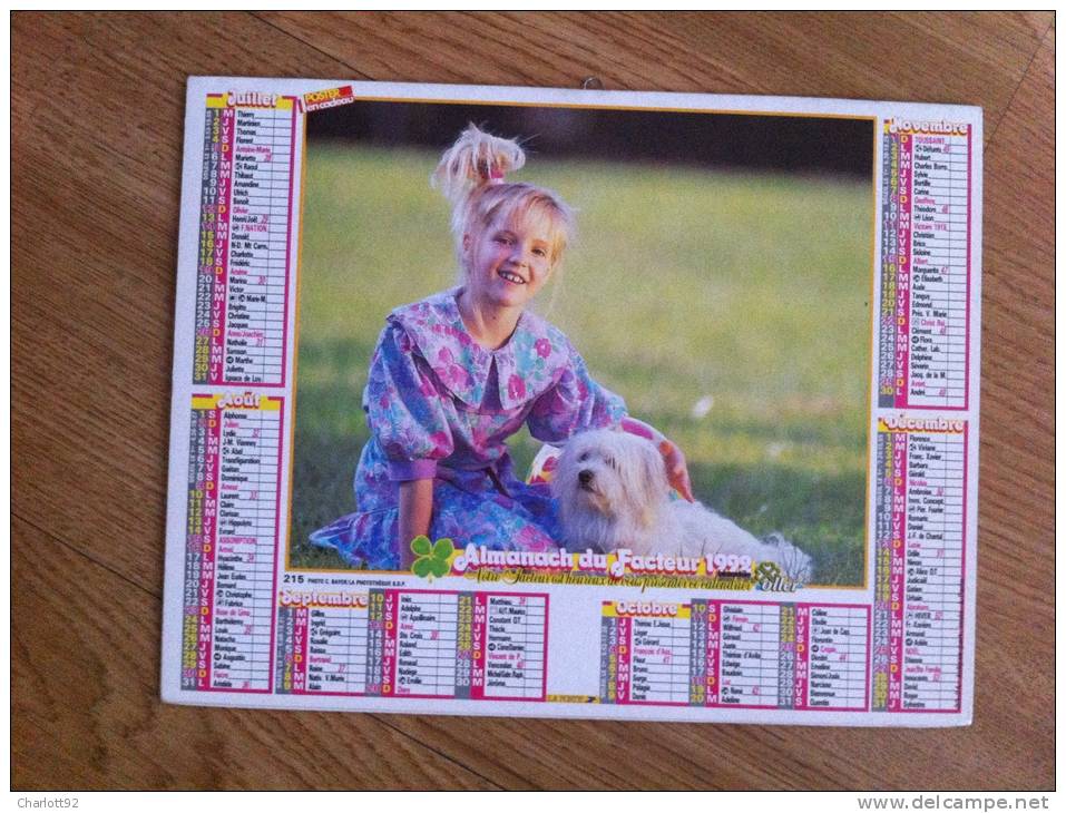 Calendrier Grand Format 1992  OLLERPHOTO VLOO PHOTO BAYER  TRES BON ETAT - Grand Format : 1991-00