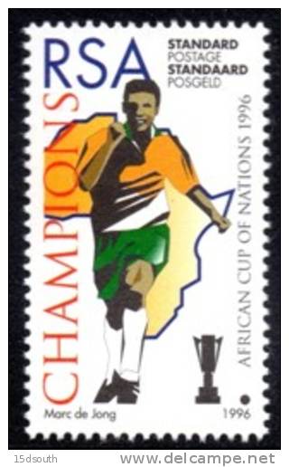 South Africa - 1996 Africa Cup Of Nations Champions (**) # SG 904 , Mi 991 - Fußball-Afrikameisterschaft