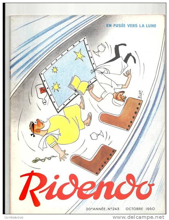 Ridendo, Revue Gaie Pour Le Médecin N°243 D´octobre 1960 En Fusée Vers La Lune - Medicina & Salud